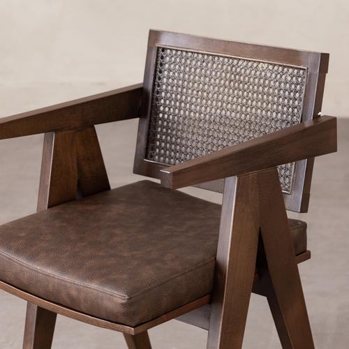  BALLY MASİF AHŞAP HAZERAN SANDALYE KAHVERENGİ