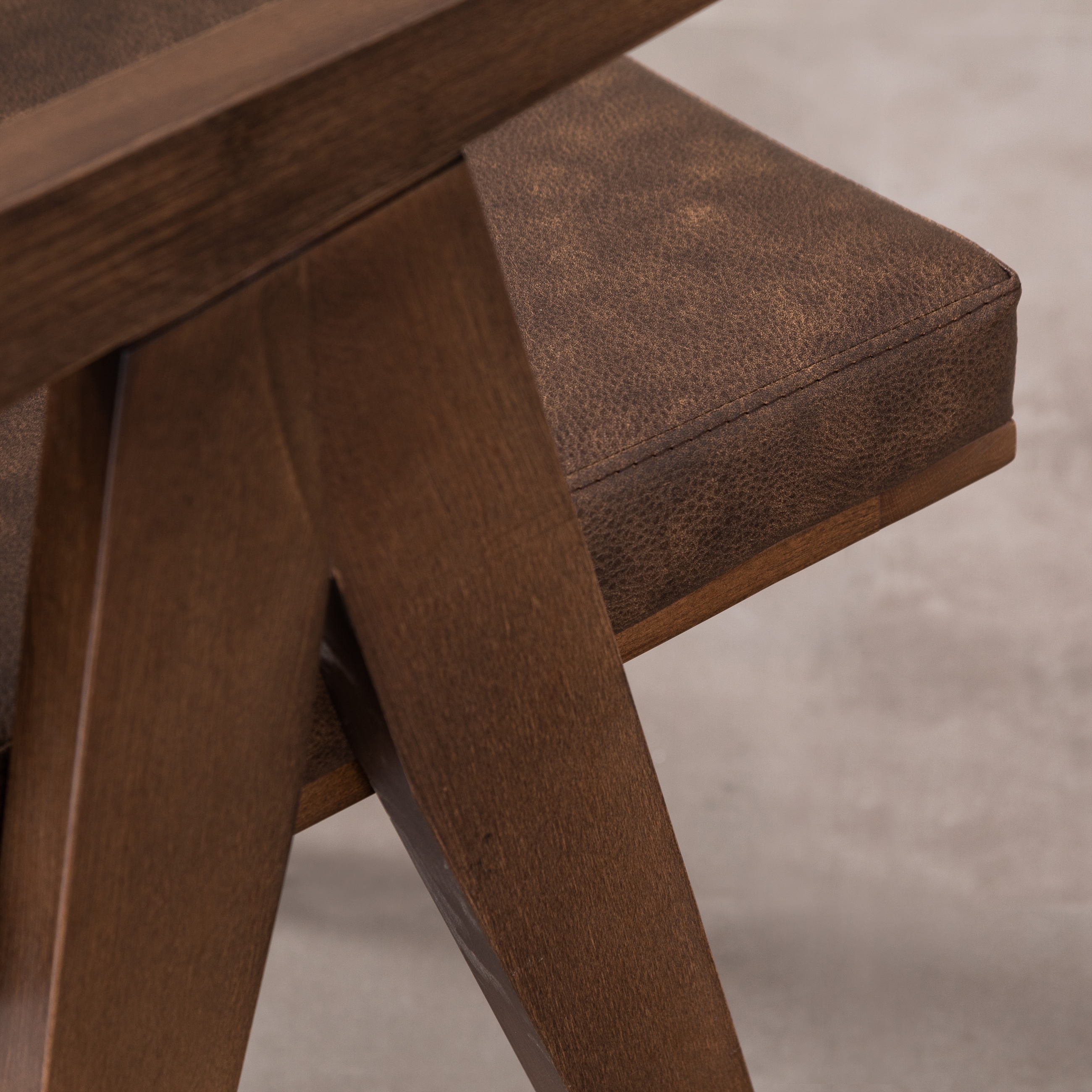 BALLY MASİF AHŞAP HAZERAN SANDALYE KAHVERENGİ