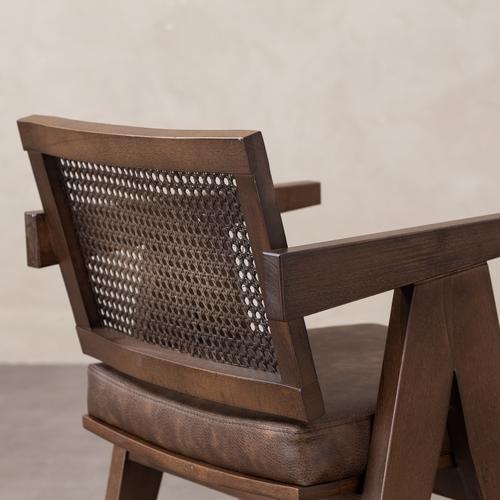  BALLY MASİF AHŞAP HAZERAN SANDALYE KAHVERENGİ