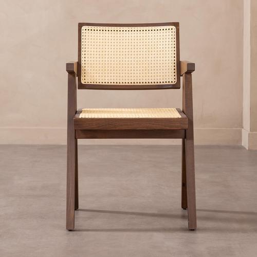  QUILE KOLÇAKLI SANDALYE CEVİZ