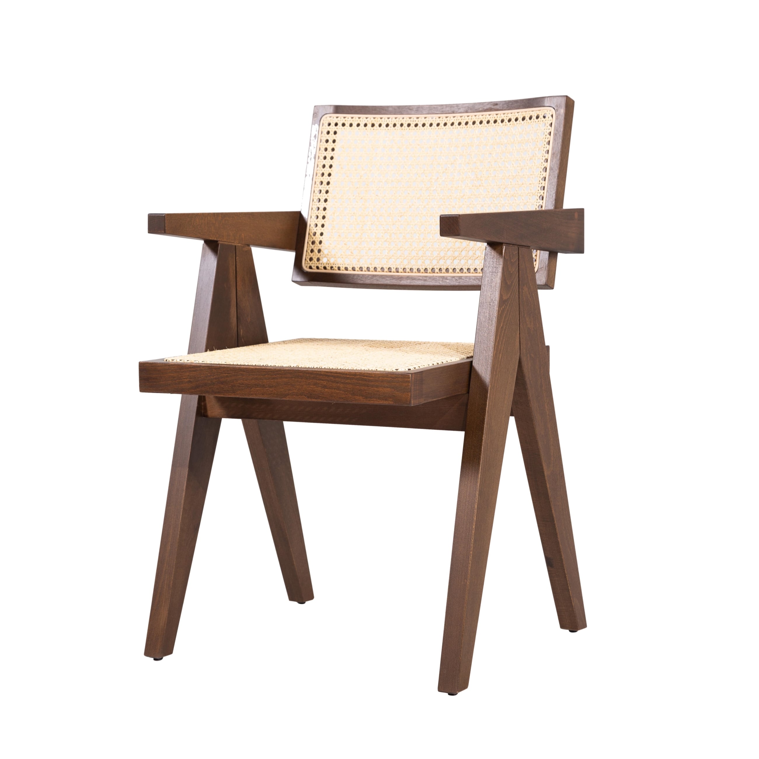 QUILE KOLÇAKLI SANDALYE CEVİZ