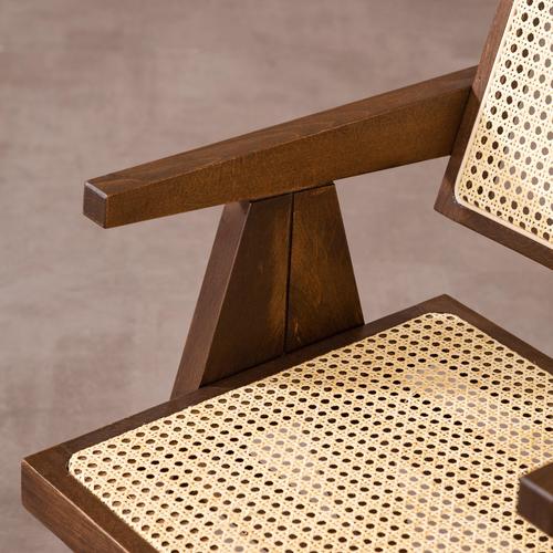  QUILE KOLÇAKLI SANDALYE CEVİZ