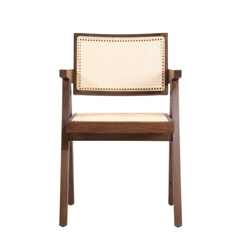  QUILE KOLÇAKLI SANDALYE CEVİZ