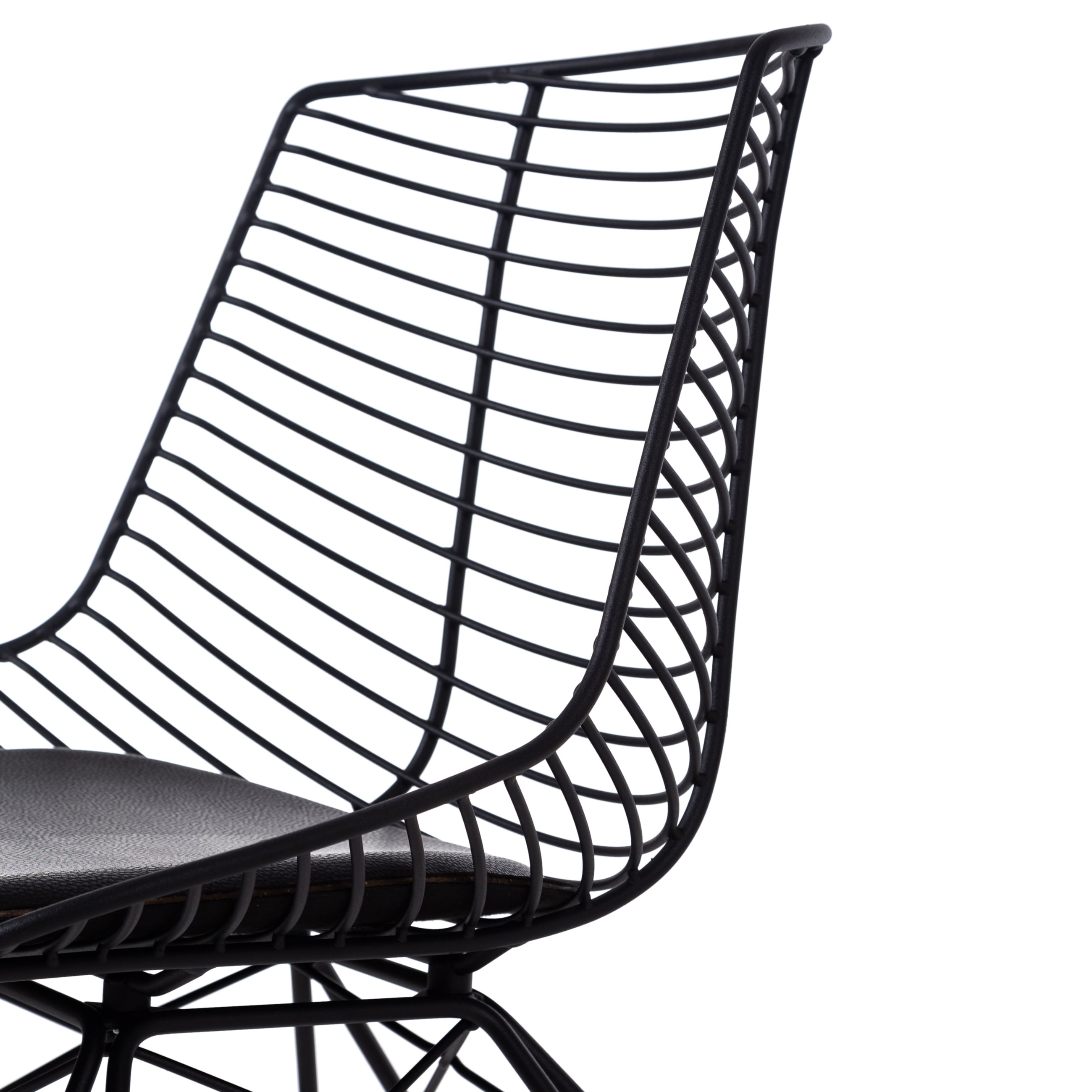 FRANCESCO KOLÇAKSIZ METAL SANDALYE SİYAH