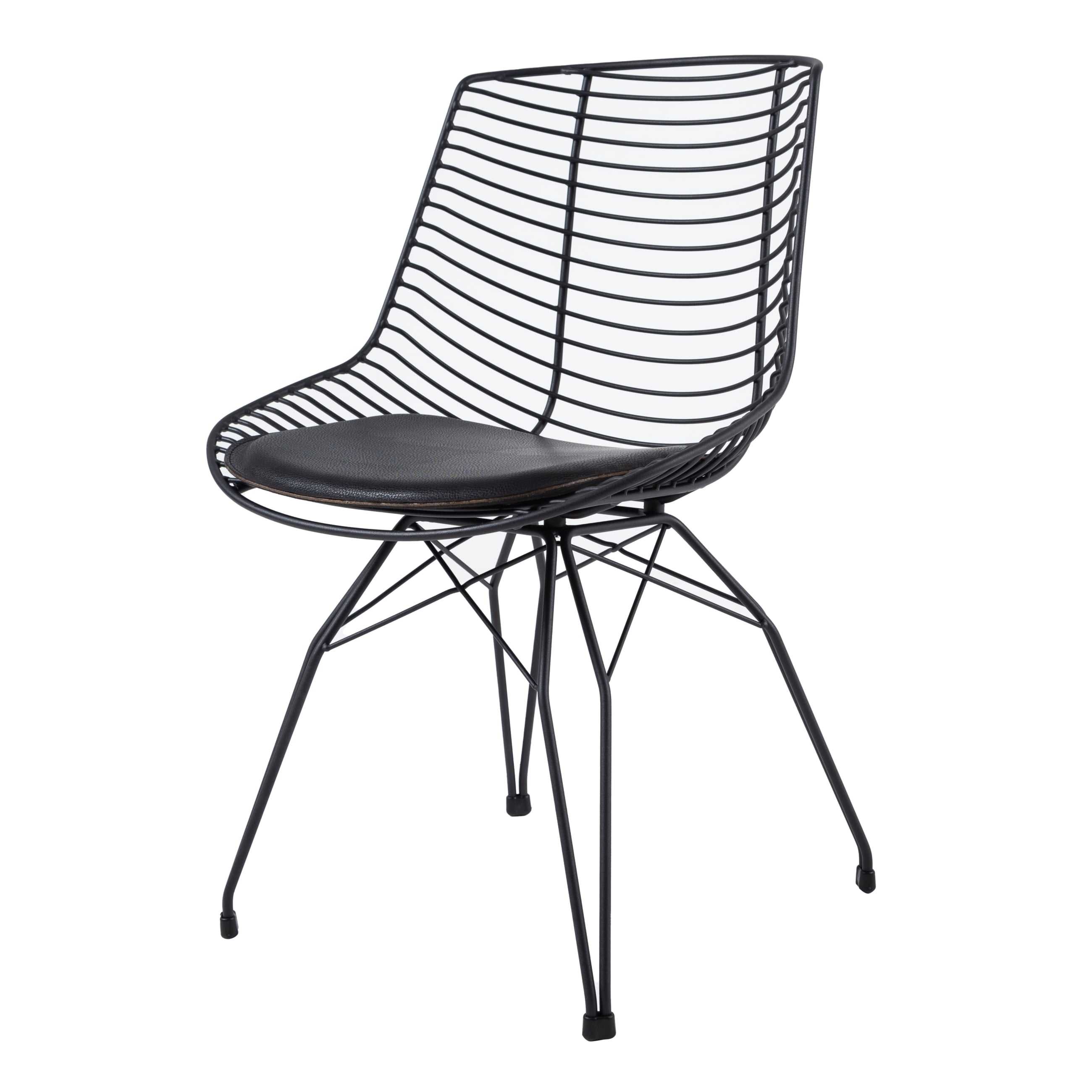 FRANCESCO KOLÇAKSIZ METAL SANDALYE SİYAH