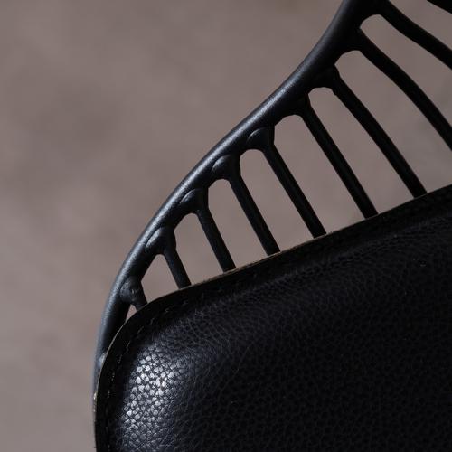  FRANCESCO KOLÇAKLI METAL SANDALYE SİYAH