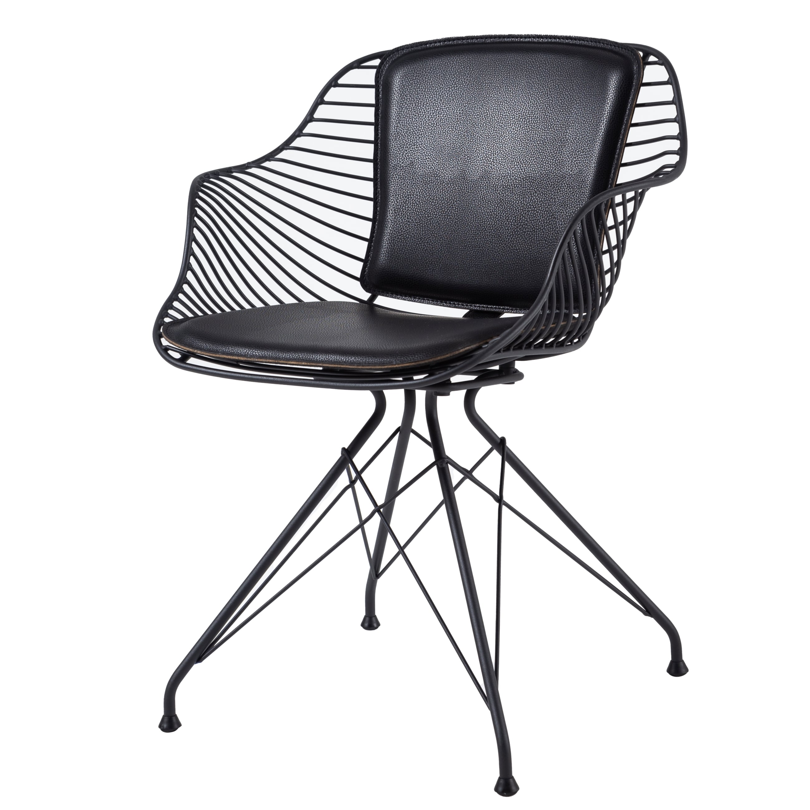 FRANCESCO KOLÇAKLI METAL SANDALYE SİYAH