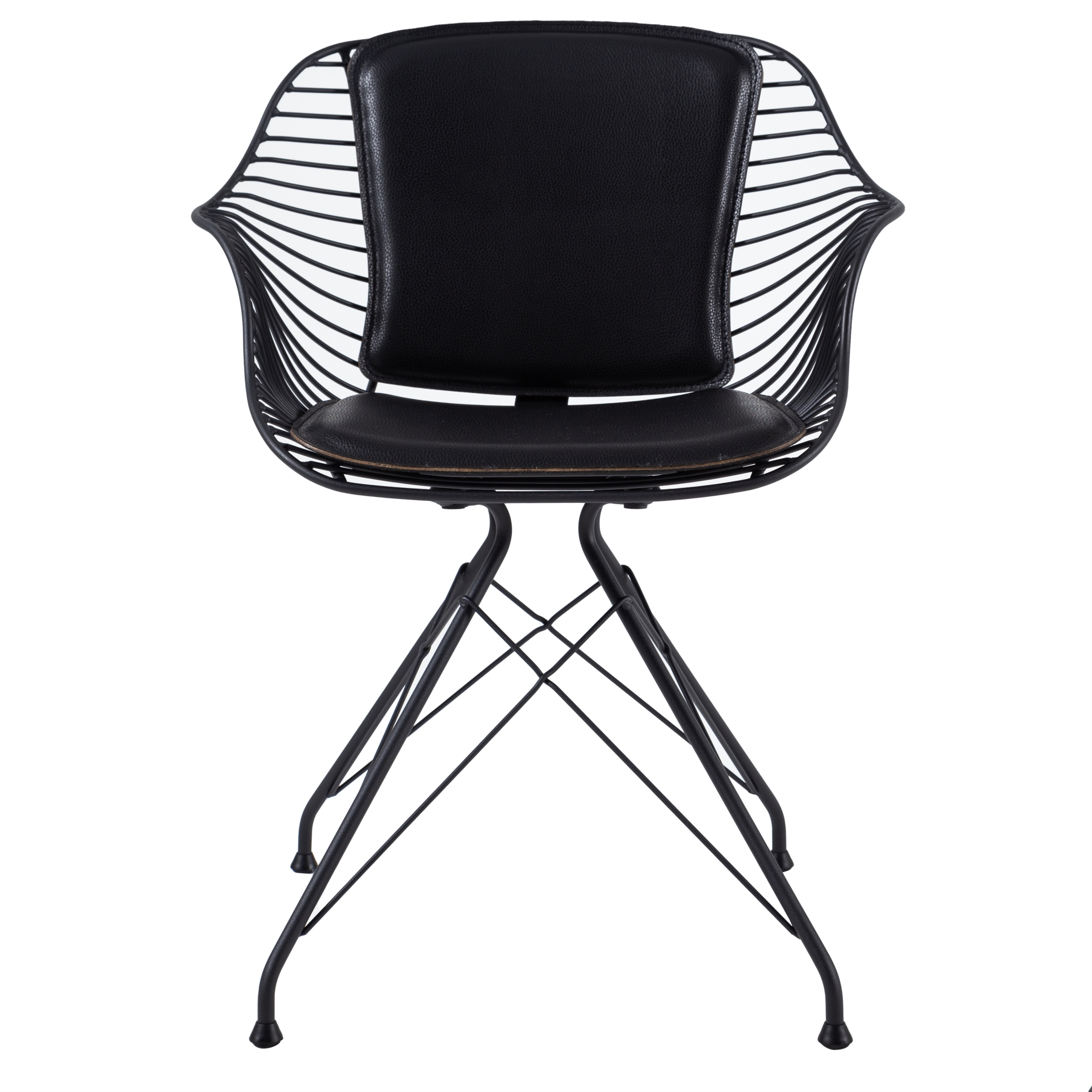 FRANCESCO KOLÇAKLI METAL SANDALYE SİYAH