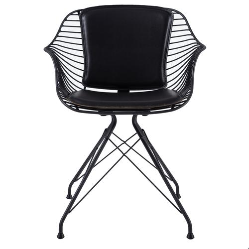  FRANCESCO KOLÇAKLI METAL SANDALYE SİYAH