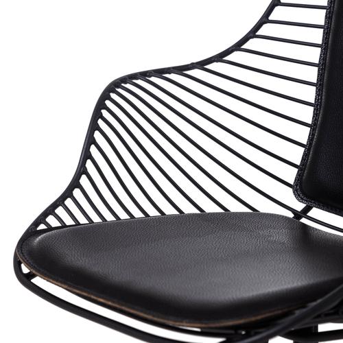  FRANCESCO KOLÇAKLI METAL SANDALYE SİYAH