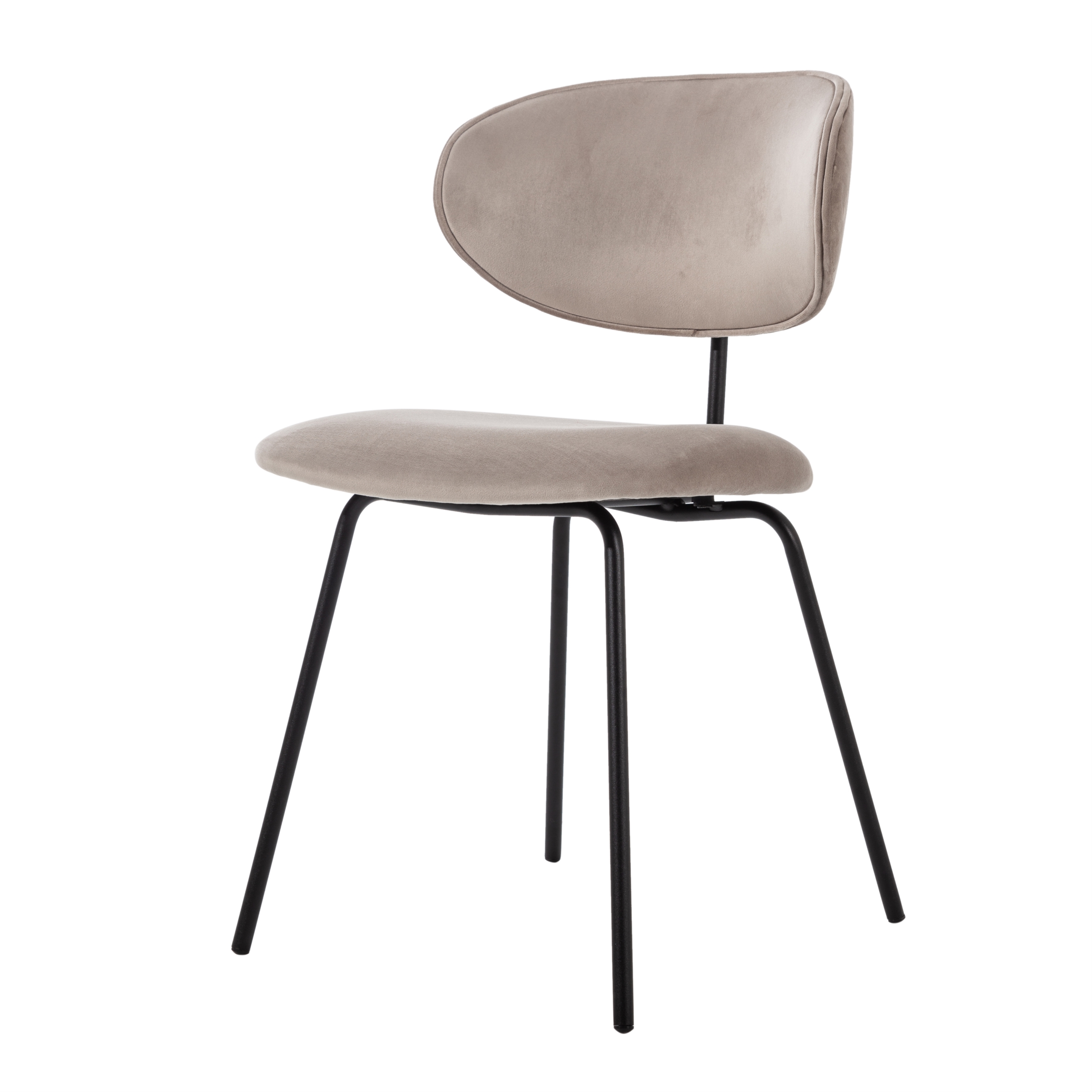 FAROZ SANDALYE AÇIK GRİ SİYAH AYAK