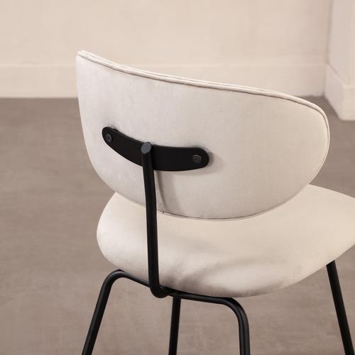  FAROZ SANDALYE AÇIK GRİ SİYAH AYAK