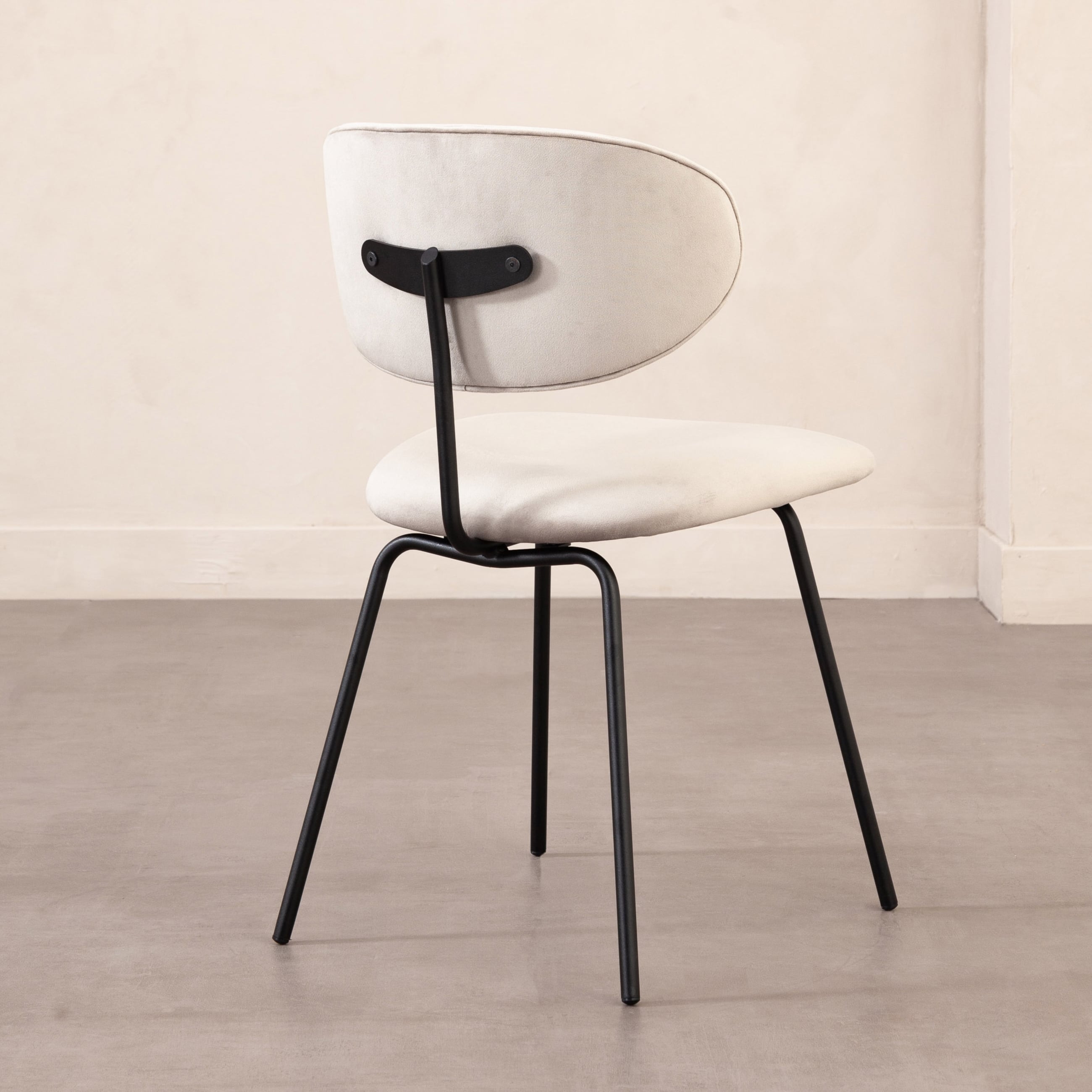 FAROZ SANDALYE AÇIK GRİ SİYAH AYAK