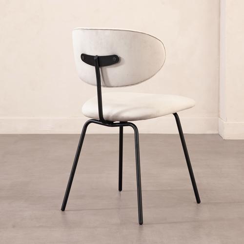  FAROZ SANDALYE AÇIK GRİ SİYAH AYAK