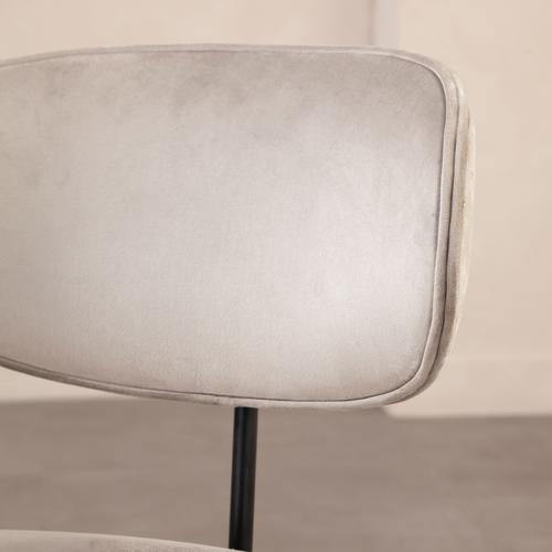  FAROZ SANDALYE AÇIK GRİ SİYAH AYAK