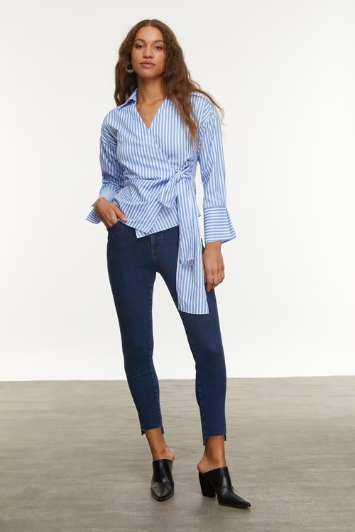  KESİK UÇLU SKINNY FIT JEAN PANTOLON