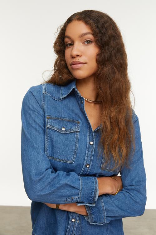  REGULAR FIT JEAN GÖMLEK