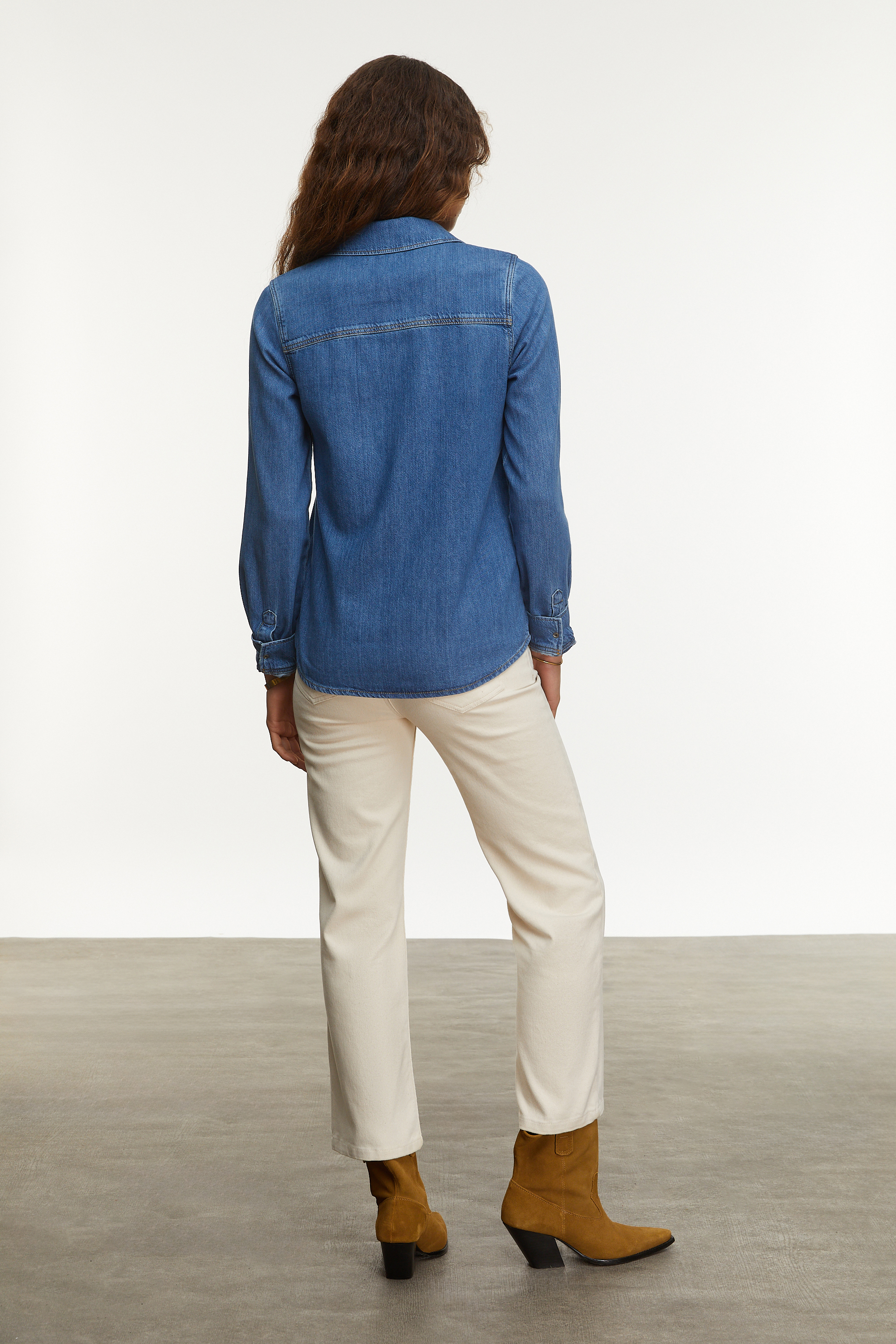 REGULAR FIT JEAN GÖMLEK