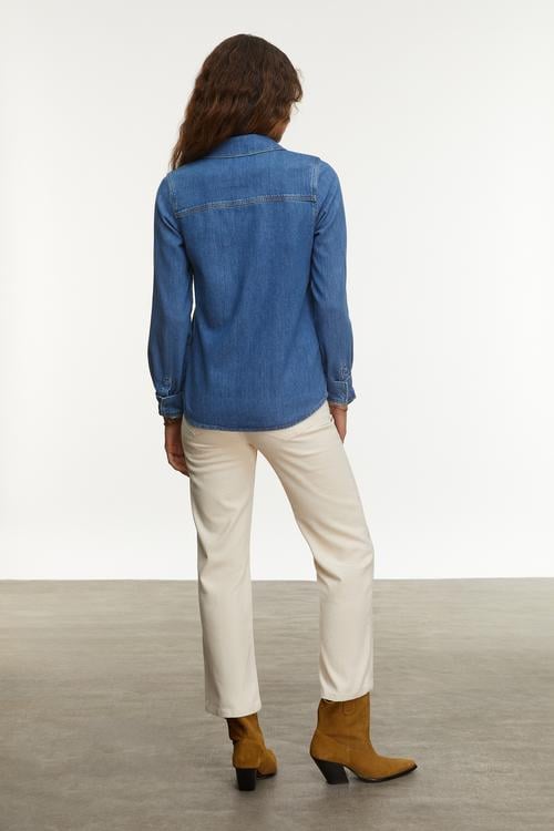  REGULAR FIT JEAN GÖMLEK