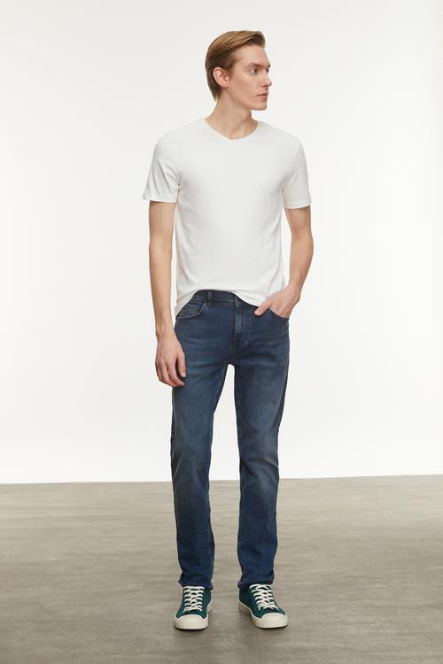  V YAKA KISA KOLLU T-SHIRT