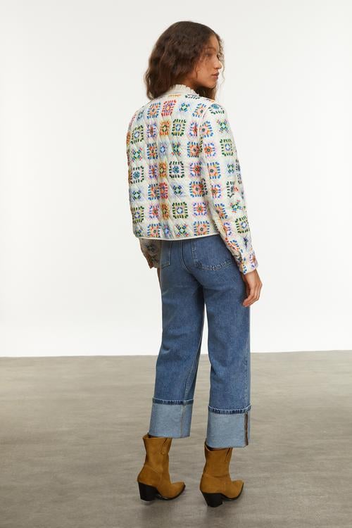  ÇİÇEK DESENLİ SMART CEKET