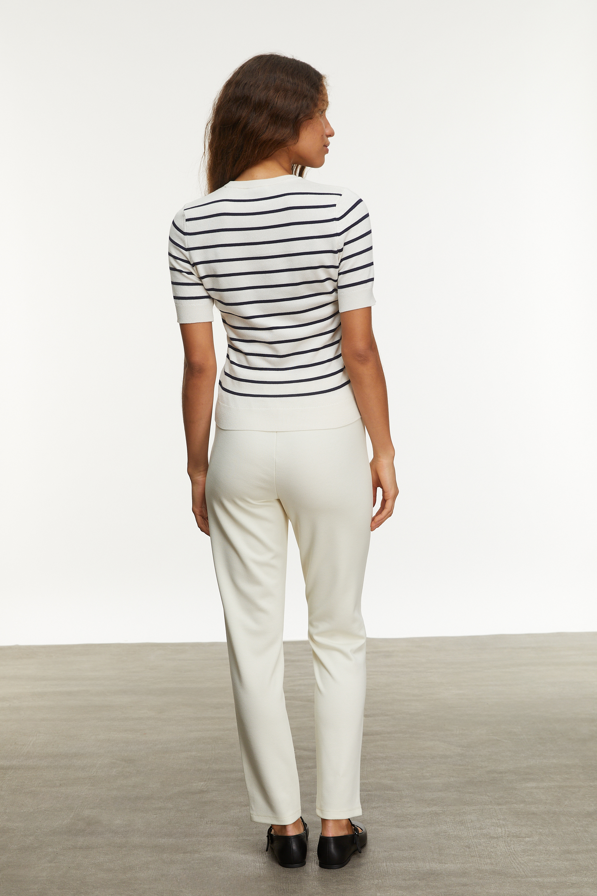 ÇİZGİLİ KISA KOLLU TRİKO