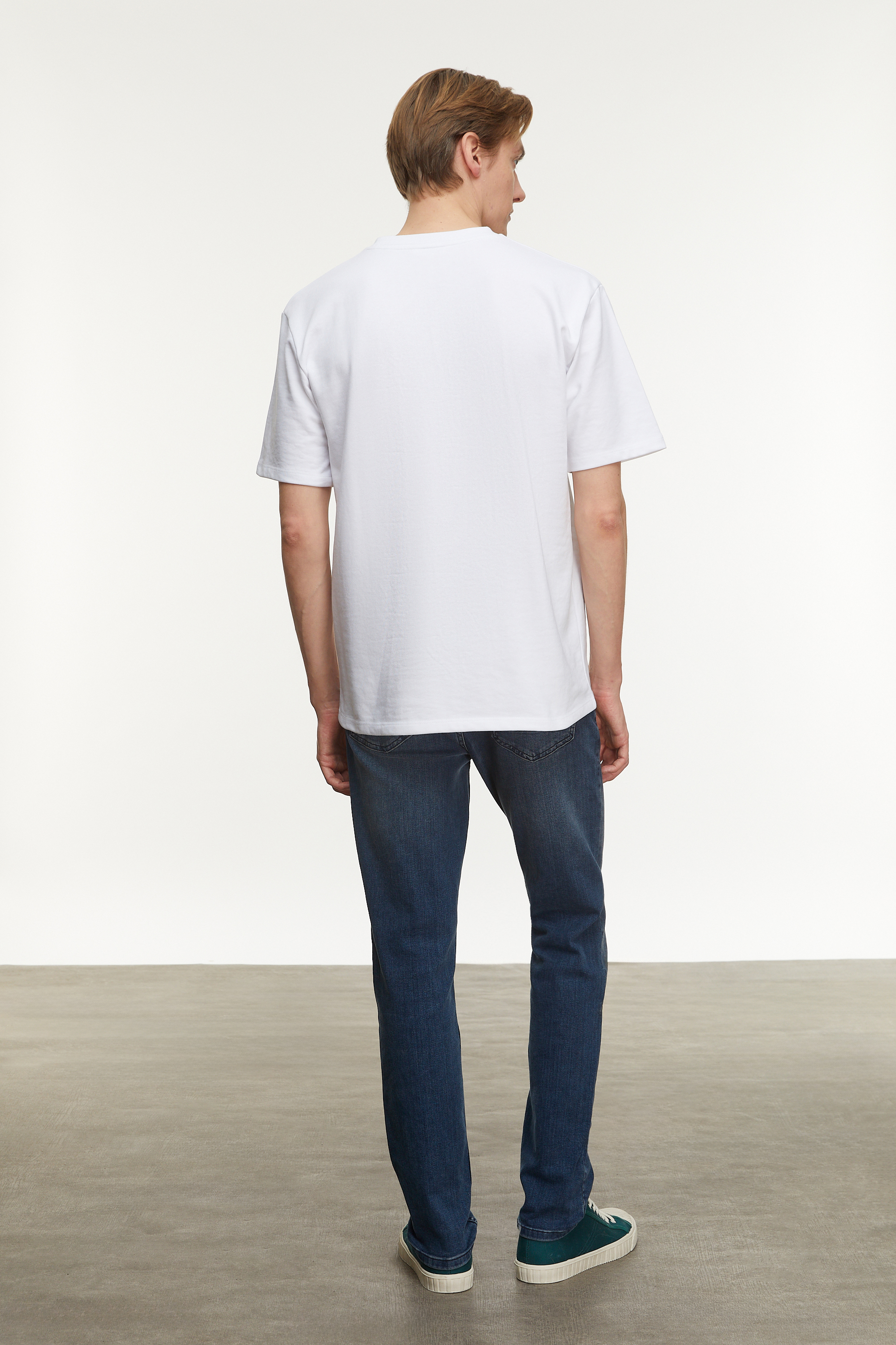 BİSİKLET YAKA KISA KOLLU OVERSIZE T-SHIRT