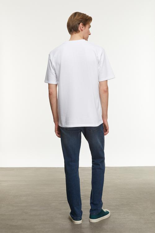  BİSİKLET YAKA KISA KOLLU OVERSIZE T-SHIRT