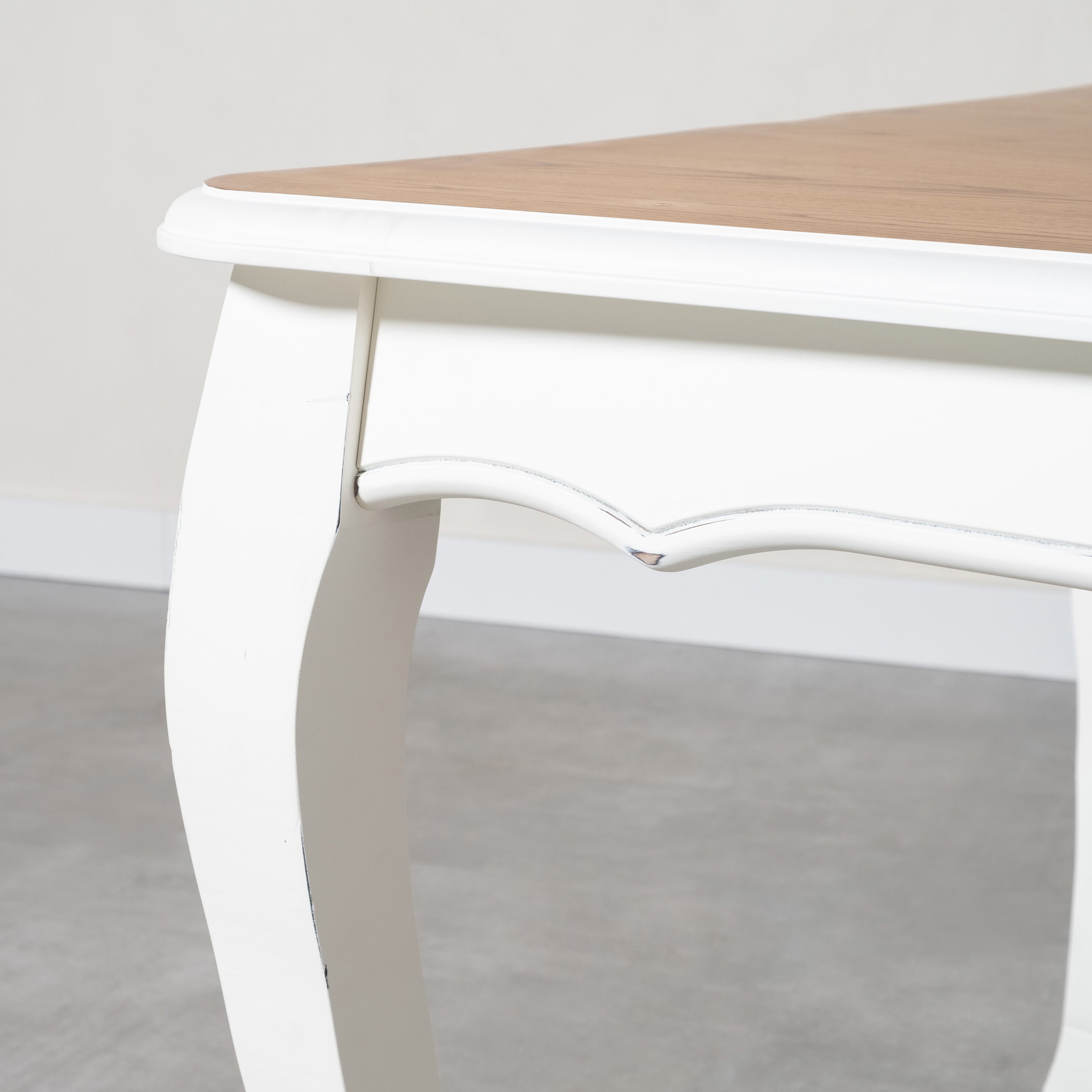 BORRA AHŞAP YEMEK MASASI BEYAZ