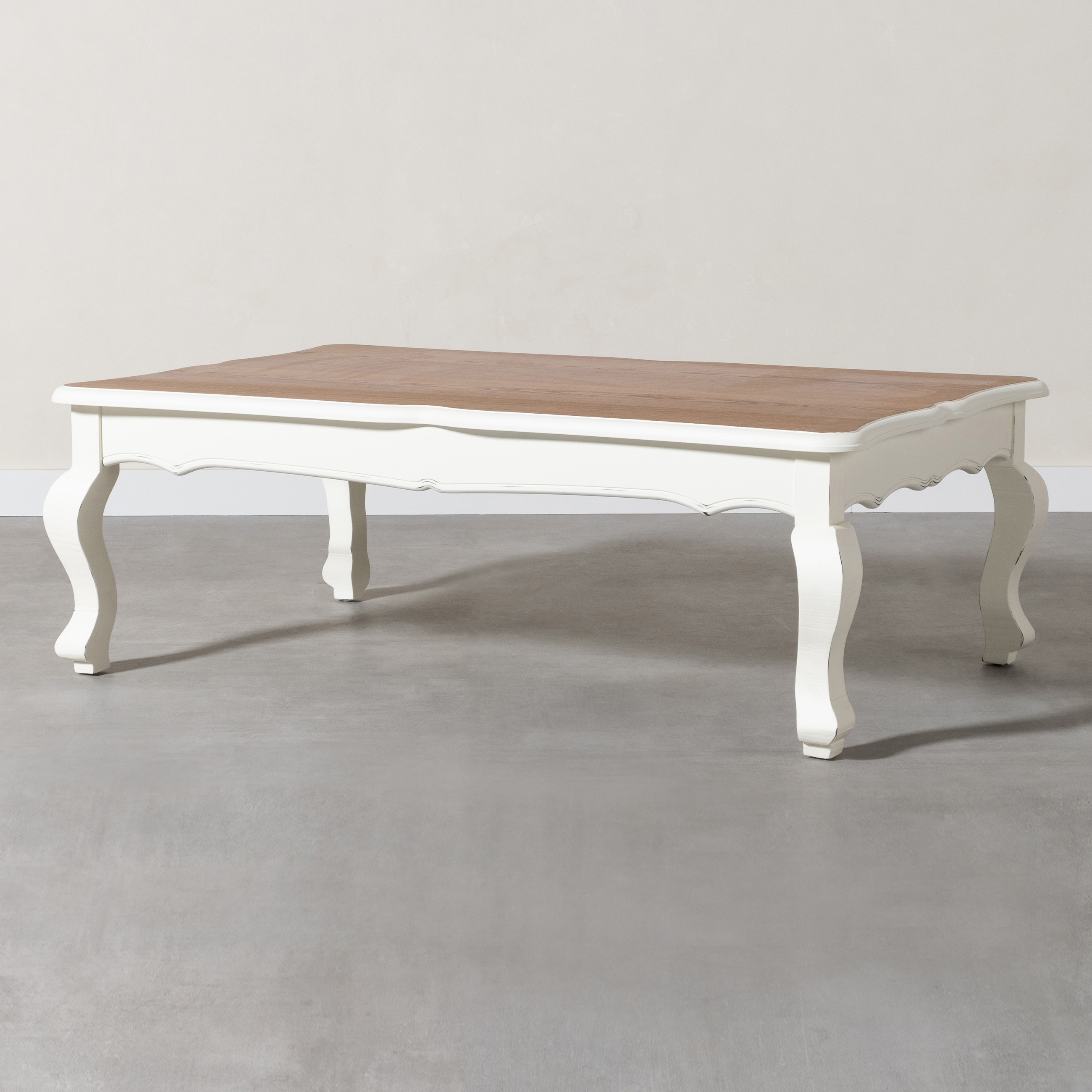 BORRA BEYAZ AHŞAP ORTA SEHPA