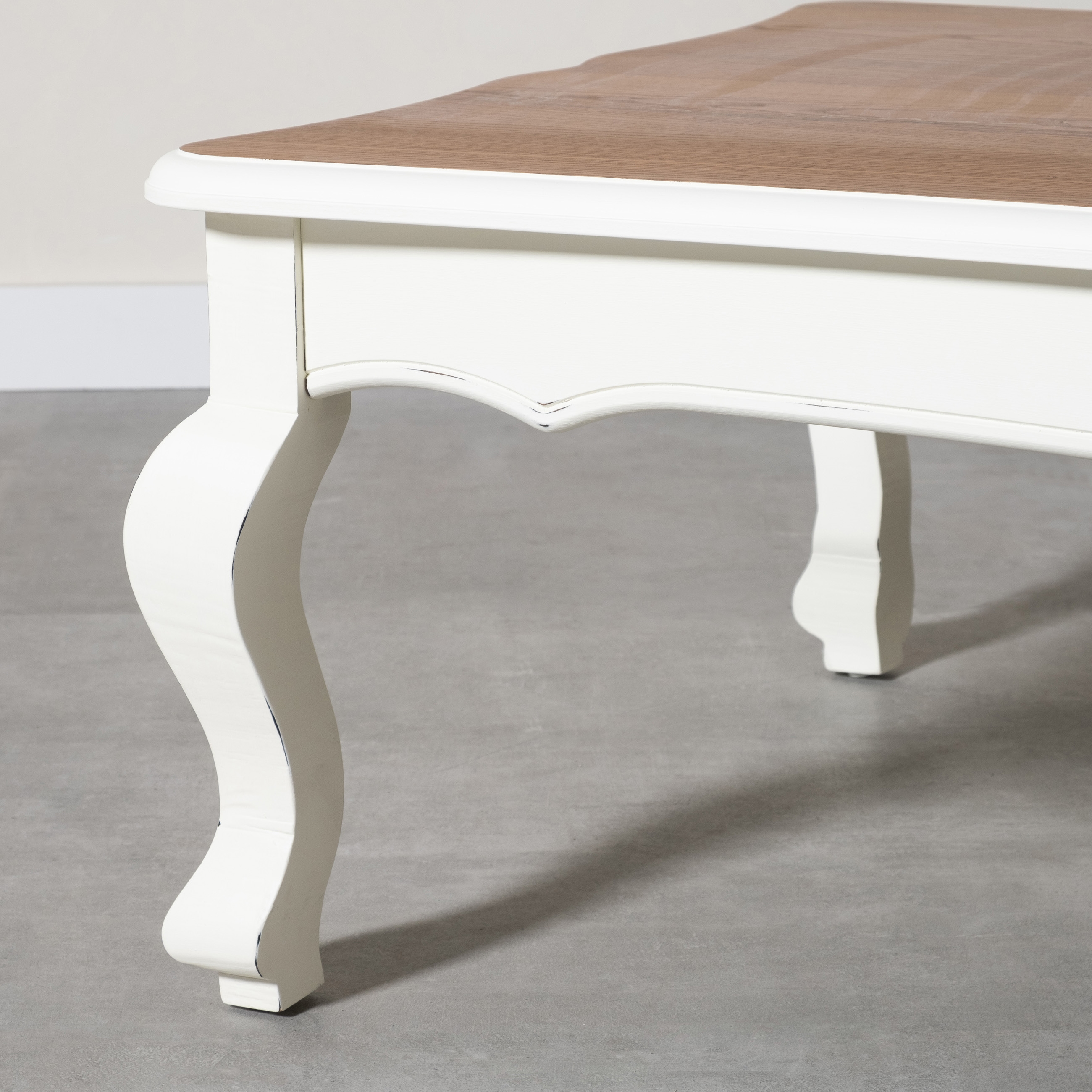 BORRA BEYAZ AHŞAP ORTA SEHPA