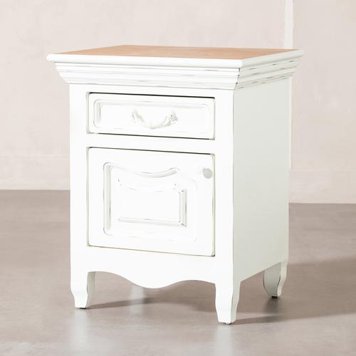  BORRA  KOMODİN BEYAZ SOL