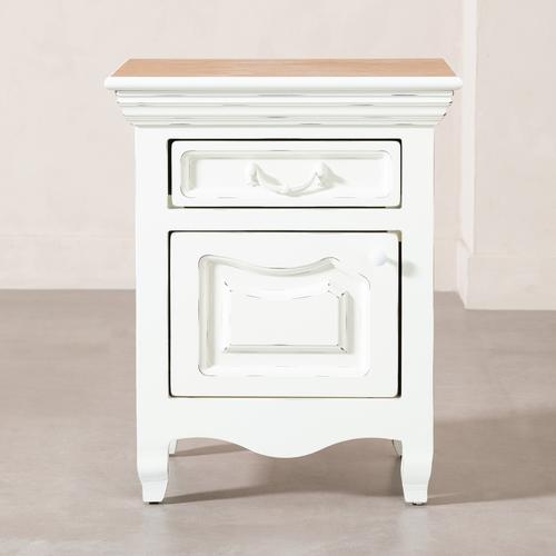  BORRA  KOMODİN BEYAZ SOL