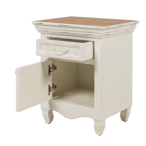  BORRA  KOMODİN BEYAZ SOL