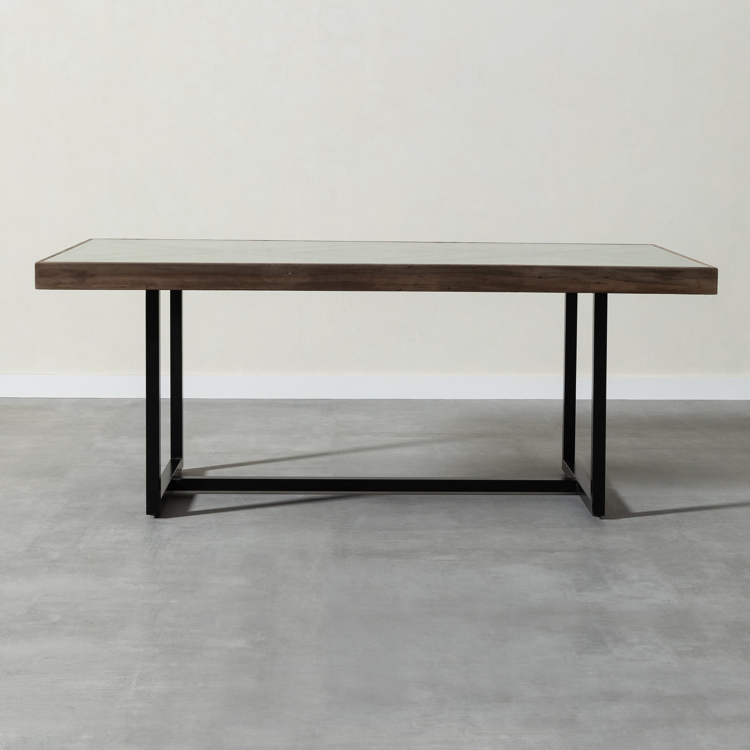 VERTICAL CAM TABLALI MASİF AHŞAP YEMEK MASASI ÇAM