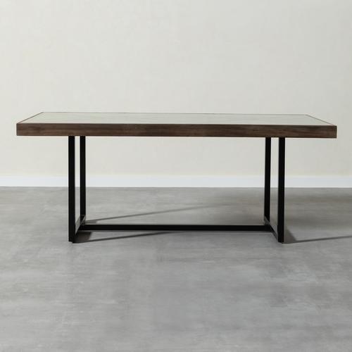  VERTICAL CAM TABLALI MASİF AHŞAP YEMEK MASASI ÇAM