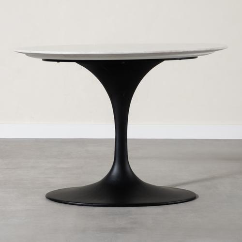  ARYA YUVARLAK MERMER YEMEK MASASI BEYAZ 100x100