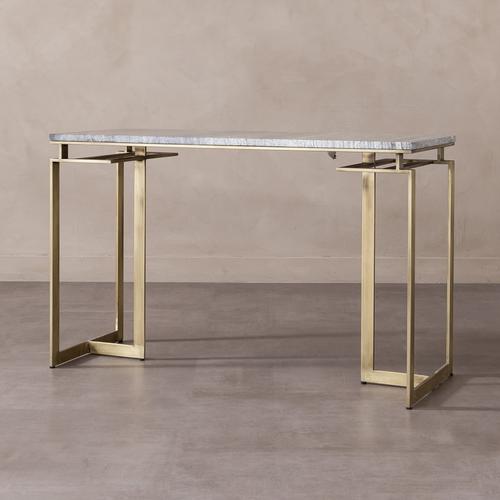 ERDO MERMER ÇALIŞMA MASASI GRİ