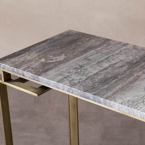  ERDO MERMER ÇALIŞMA MASASI GRİ