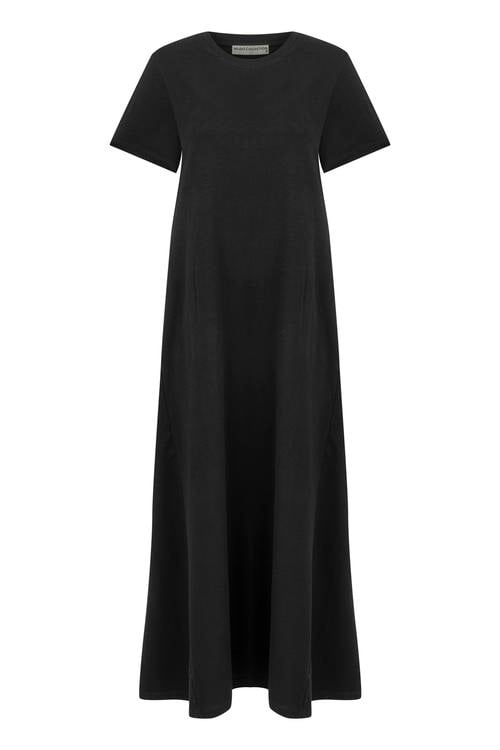  KISA KOLLU UZUN ELBİSE