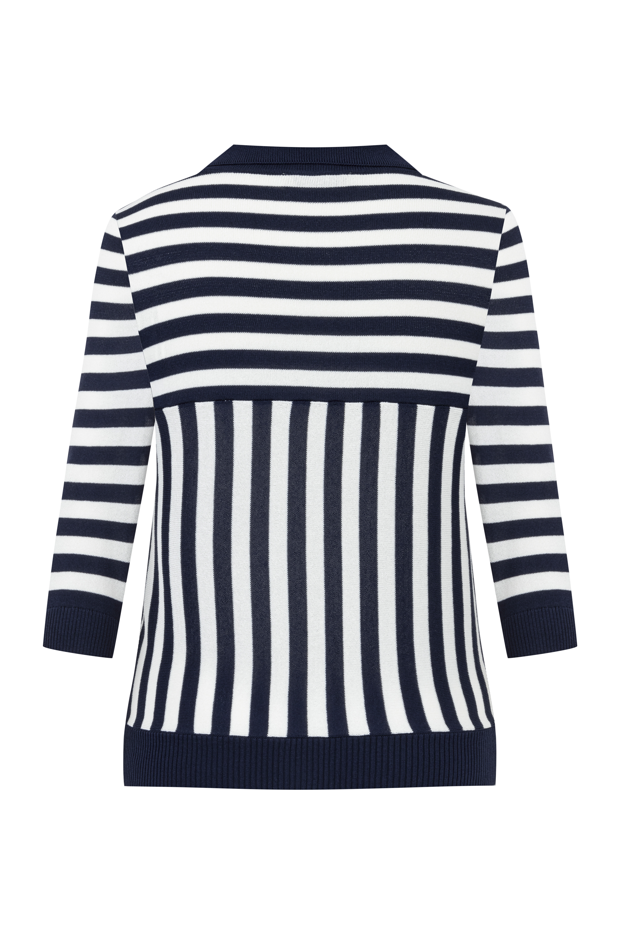 ÇİZGİLİ DÜĞMELİ TRİKO KAZAK