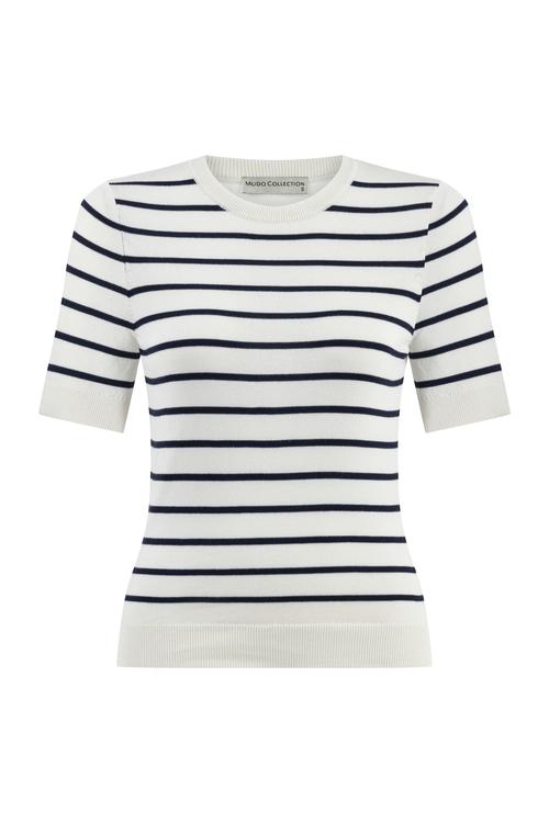  ÇİZGİLİ KISA KOLLU TRİKO