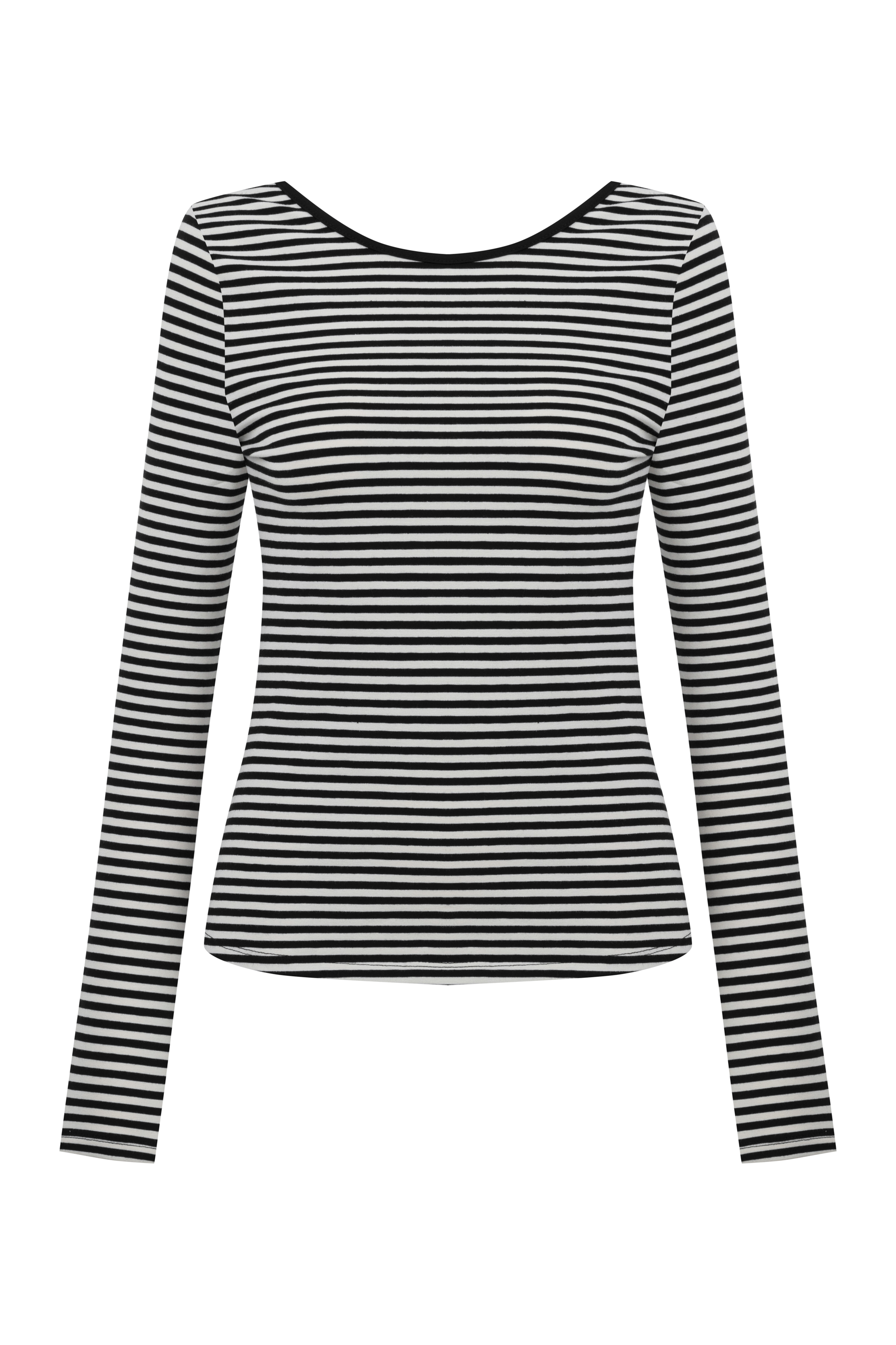 ÇİZGİLİ UZUN KOLLU T-SHIRT