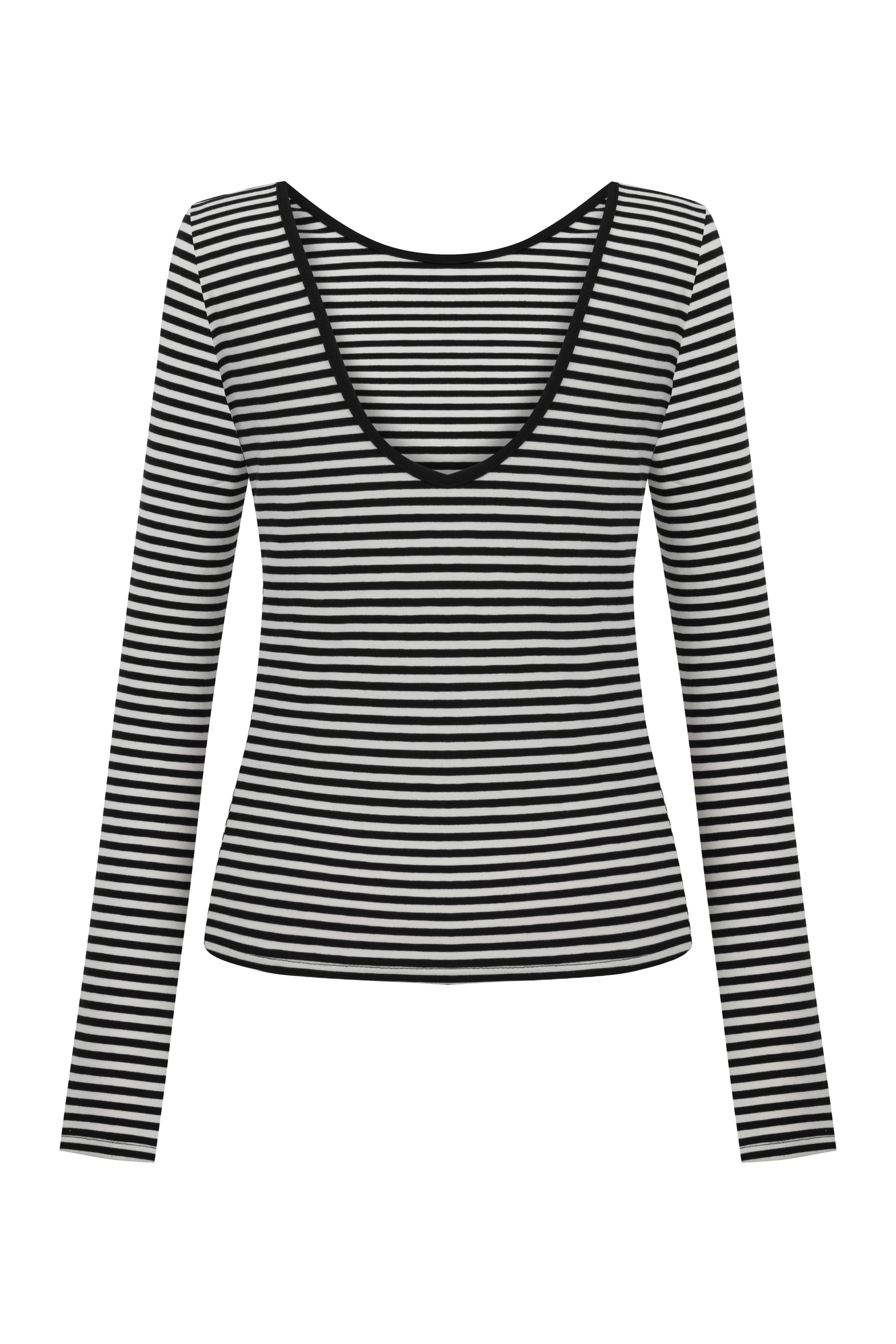 ÇİZGİLİ UZUN KOLLU T-SHIRT