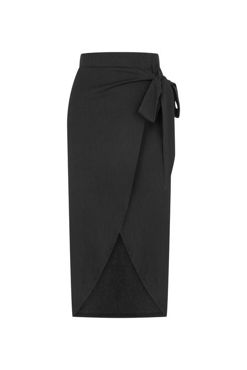  DOKULU KRUVAZE MİDİ ETEK