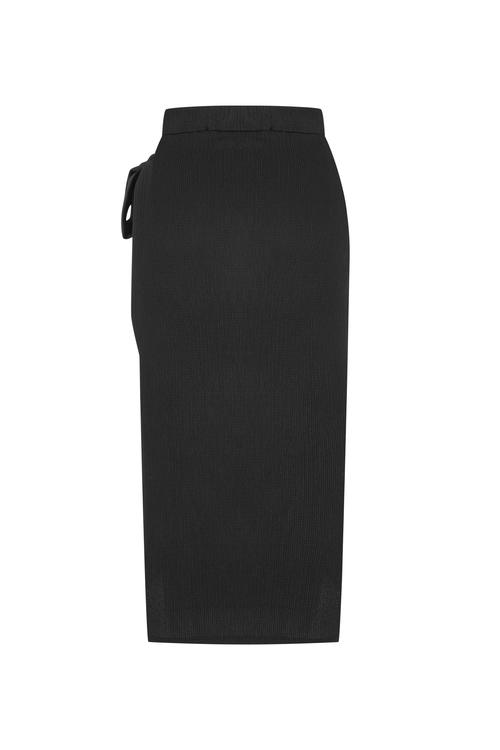  DOKULU KRUVAZE MİDİ ETEK