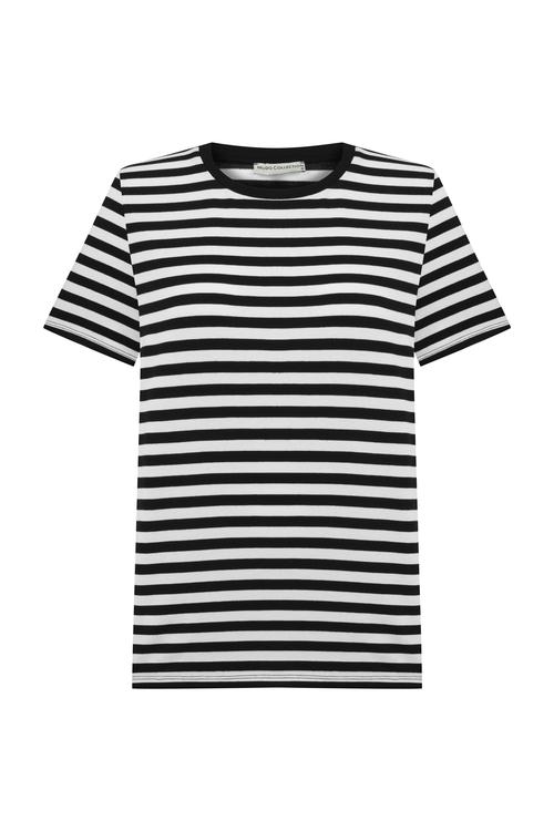  ÇİZGİLİ KISA KOLLU T-SHIRT