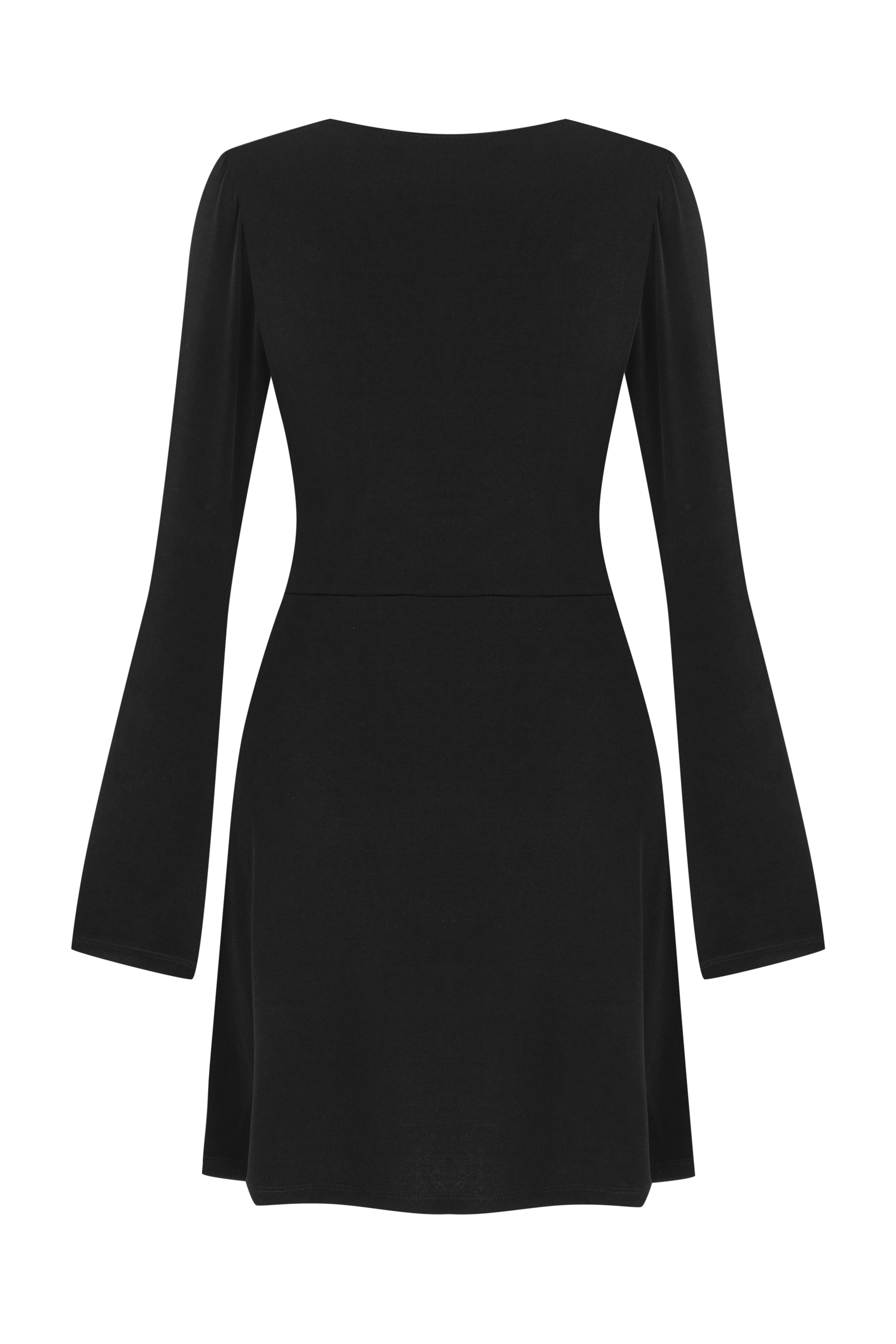 DÜĞÜM DETAYLI A FORM MİNİ ELBİSE