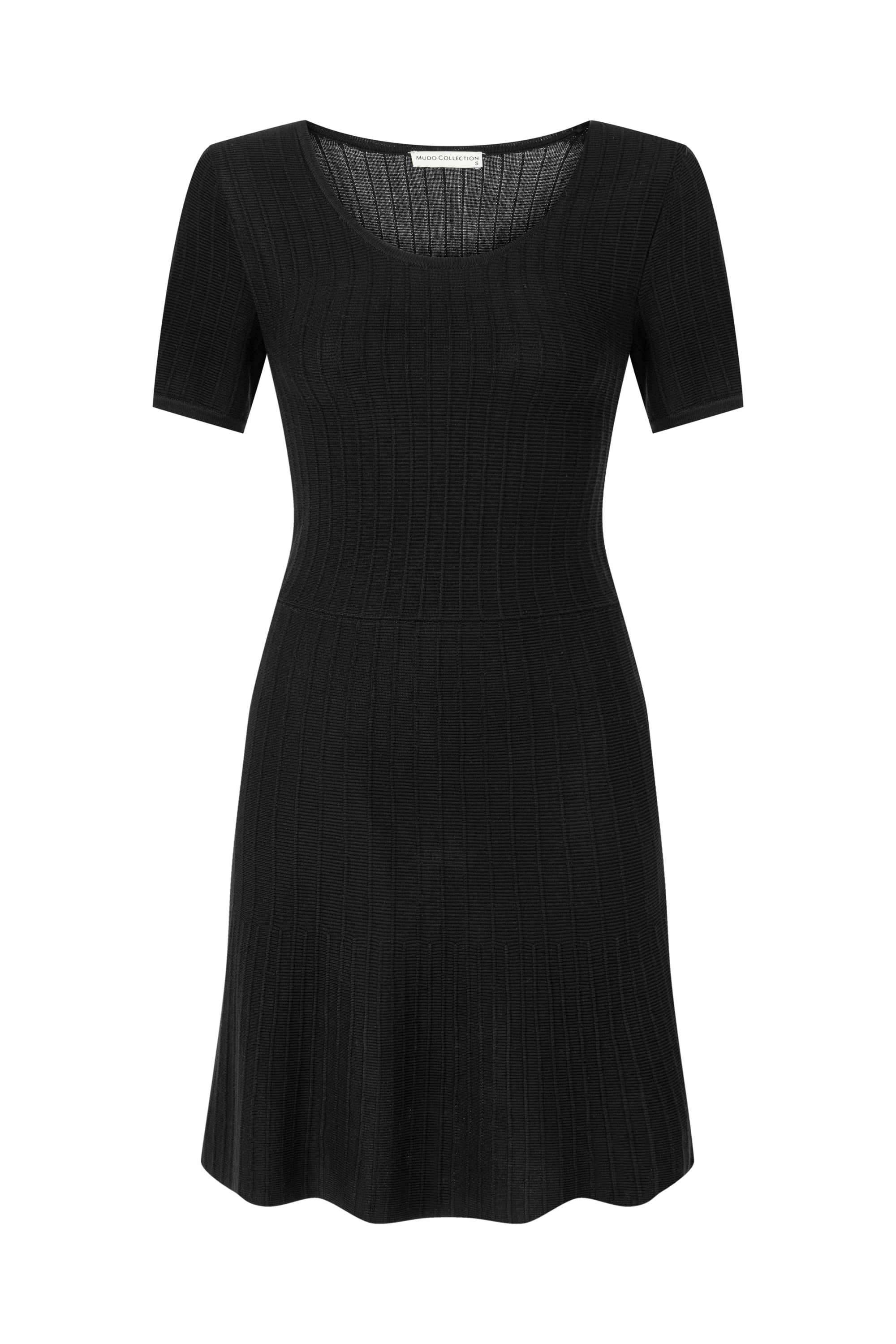 KISA KOLLU MİNİ TRİKO ELBİSE