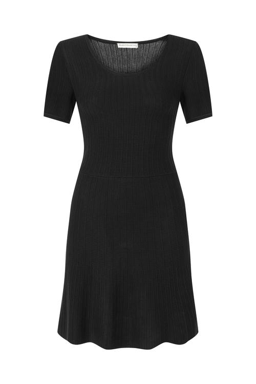  KISA KOLLU MİNİ TRİKO ELBİSE